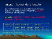 MySQL duomenų bazių kūrimas 19 puslapis