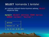 MySQL duomenų bazių kūrimas 20 puslapis