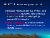 MySQL duomenų bazių kūrimas 8 puslapis
