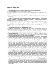 Hiperglikemijos etiologijos formos. Hipoglikemija, jos etiologija, klinikinis pasireiškimas. Hipoglikeminė koma 2 puslapis