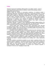 Hospitalinės infekcijos. Hospitalinių infekcijų paplitimas 3 puslapis
