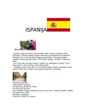 Ispanijos ypatybės