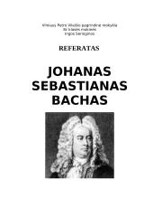 Johanas Sebastianas Bachas ir jo muzika