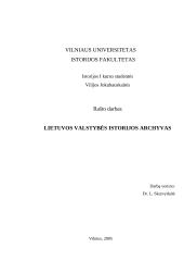 Lietuvos valstybės istorijos archyvas
