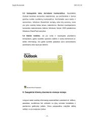 Microsoft Outlook programa įstaigos darbo organizavime 9 puslapis