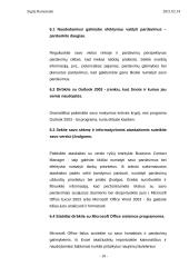 Microsoft Outlook programa įstaigos darbo organizavime 10 puslapis