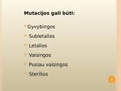 Mutacijų atsiradimas bei klasifikacija 14 puslapis