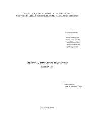 Viešbučių tiksliniai segmentai