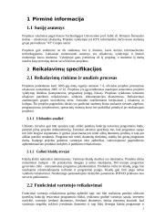 Programavimo inžinerija: projekto dokumentacija 3 puslapis