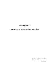 Renesanso ideologijos bruožai 6 puslapis
