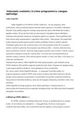 Internetinės svetainės sukūrimo technologijos 3 puslapis