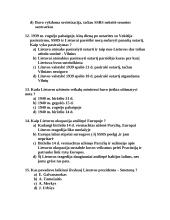 Istorijos testiniai klausimai su atsakymais 4 puslapis