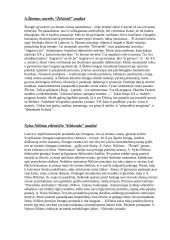 Lietuvių literatūra - keletos eilėraščių aprašymai