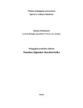 Pamokos higieninė charakteristika