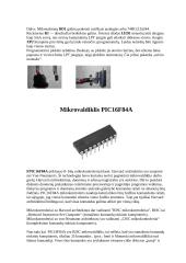 Mikrovaldiklis PIC16F84A 2 puslapis
