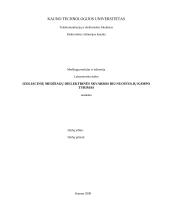 Izoliacinių medžiagų dielektrinės skvarbos bei nuostolių kampo apskaičiavimas
