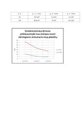 Plokščiojo kondensatoriaus įkrovos tyrimas 2 puslapis