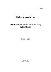 Produkto rinkodara: nedidelis dienos naujienų laikraštukas