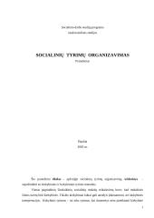 Socialinių tyrimų organizavimas