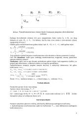 Transformatoriaus parametrų nustatymas 4 puslapis