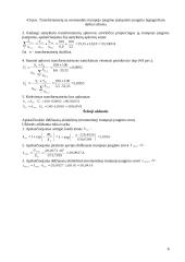 Transformatoriaus parametrų nustatymas 8 puslapis