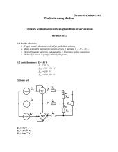Trifazės kintamosios srovės grandinės skaičiavimas, schemų bei diagramų braižymas