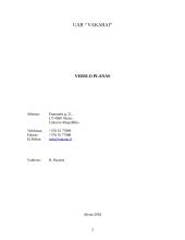 Verslo planas: tarptautiniai vežimai UAB "Vakarai" 2 puslapis