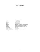 Verslo planas: tarptautiniai vežimai UAB "Vakarai" 3 puslapis