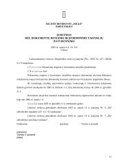 Įmonės raštvedyba: AB "Miglė" 6 puslapis