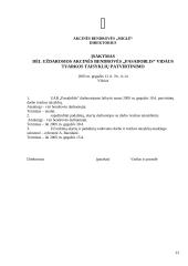 Įmonės raštvedyba: AB "Miglė" 8 puslapis