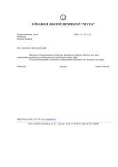 Įmonių veiklos dokumentai 13 puslapis