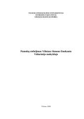 Pamokų stebėjimas Vilniaus Simono Daukanto vidurinėje mokykloje 1 puslapis