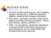 Microsoft ActiveX technologija 2 puslapis