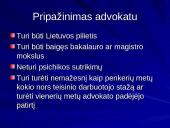 Advokatės profesija 8 puslapis