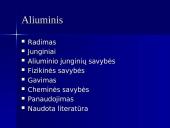 Aliuminio radimas, junginiai bei savybės 2 puslapis