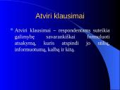 Anketiniai metodai. Anketinė apklausa 17 puslapis