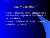 Anketiniai metodai. Anketinė apklausa 4 puslapis