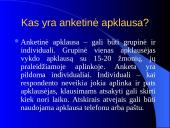 Anketiniai metodai. Anketinė apklausa 5 puslapis