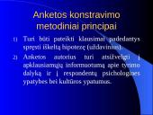 Anketiniai metodai. Anketinė apklausa 9 puslapis