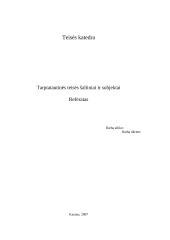 Tarptautinės teisės šaltiniai ir subjektai