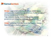 Banko analizė: AB "Hansabankas" 2 puslapis