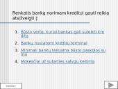 Banko kreditų gavimo sąlygos ir kaštai Lietuvoje 13 puslapis