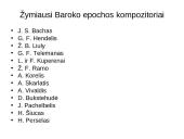 Baroko epocha ir jos charakteristika 20 puslapis