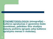 Beanketiniai duomenys: atvejo studija; etnometodologija 12 puslapis