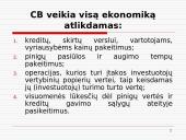Centrinis bankas ir jo vaidmuo šalies ekonomikoje 11 puslapis