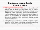Centrinis bankas ir jo vaidmuo šalies ekonomikoje 14 puslapis