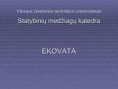 Ekovata – organinė termoizoliacinė medžiaga