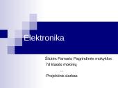 Elektronika mūsų gyvenime