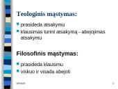 Filosofijos kilmė, esmė ir prasmė 9 puslapis