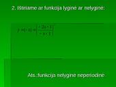Funkcijos tyrimas. Savarankiškas darbas 3 puslapis